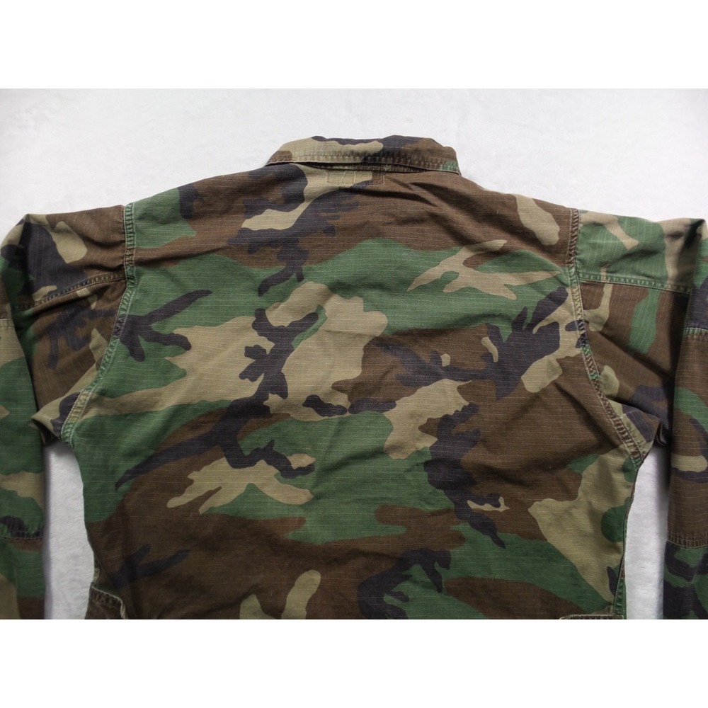 Military Coat Mens Size Medium Regular Green Woodland Camo BDU Combat Marines - Picture 8 of 13